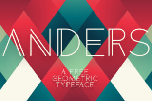 Anders Minimal Sans Serif Font for Craft Projects