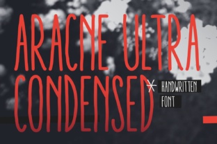 Aracne Ultra Condensed: The Script Handwritten Typeface for Compact Branding