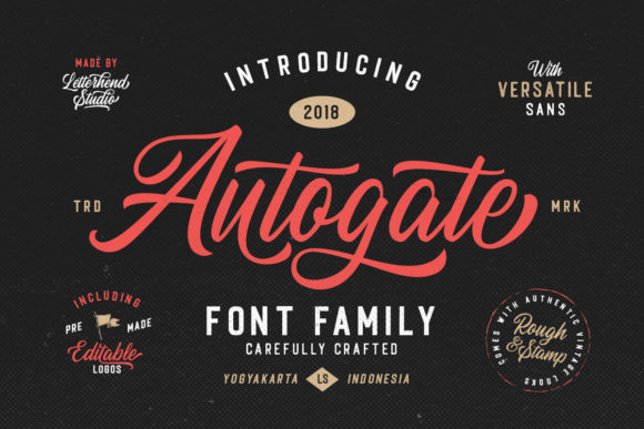 Autogate Family: The Script and Sans Duo for Modern Editorial Design