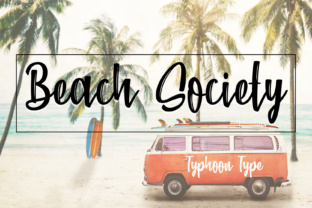 Beach Society Brush Stroke Font for Editorial Design