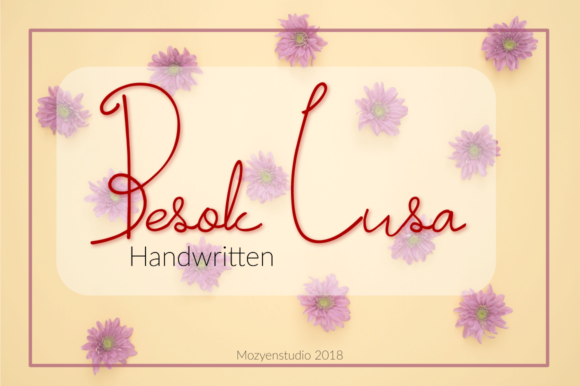 Besok Lusa: An Elegant Handwritten Font for Personal Branding
