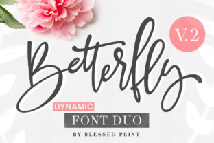 BetterFly 2: A Modern Script Handwritten Font for Crafters