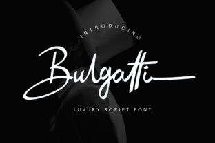 Bulgatti Luxury Script Font for Premium Branding