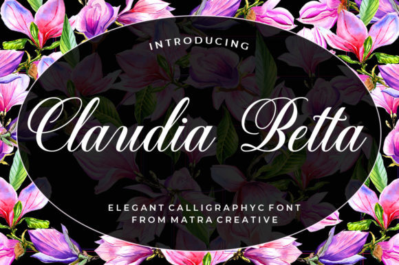 Claudia Betta: Elegant Script Handwritten Fonts for Crafters
