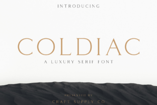 Coldiac Typeface: A Modern Serif for Editorial Design