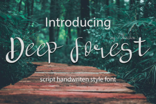Deep Forest Typeface: A Calm Handwritten Font for Editorial Design