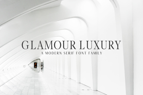Glamour Luxury Family: A Modern Serif for Premium Branding