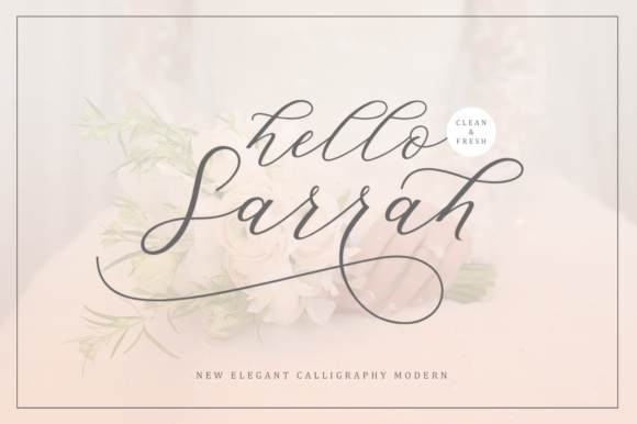 Hello Sarrah: A Modern Script Font for Elegant Web Design