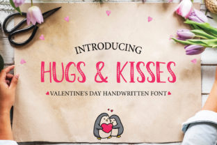 Hugs Kisses: A Cute Handwritten Font for Valentine’s Day Branding