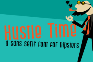 Hustle Time: A Modern Sans Serif Typeface for Bold Brand Identities