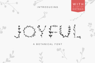 Joyful: A Botanical Decorative Font for Modern Web Design