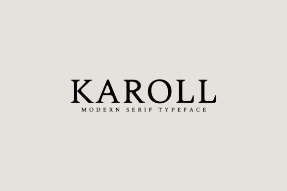 Karoll: A Vintage Serif Typeface for Sophisticated Branding
