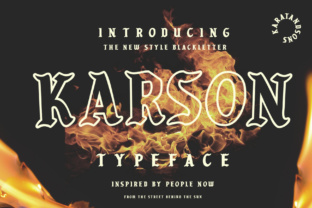 Karson: A Stunning Blackletter Font for Editorial Design