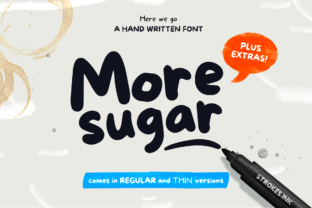 More Sugar Handwritten Font Review for Editorial Design