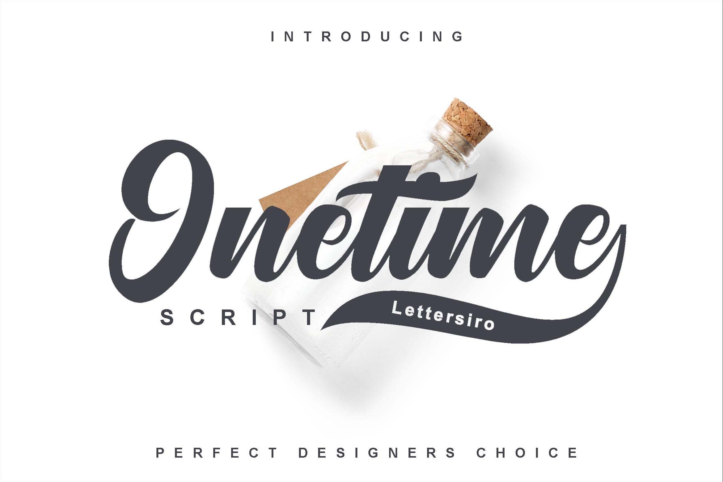 Onetime: The Handwritten Script Font for Retro-Fashion Campaigns