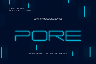 Pore: The Minimalist Sans Serif Font for Modern Brand Identity
