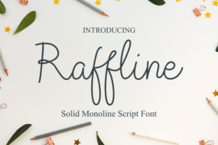 Raffline Script: A Handwritten Monoline Typeface for Elegant Branding