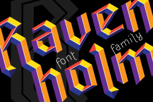 Ravenholm Family: Gothic Typeface for Bold Campaign Design