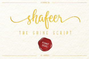Shafeer Duo: An Elegant Script Handwritten Typeface for Editorial Design
