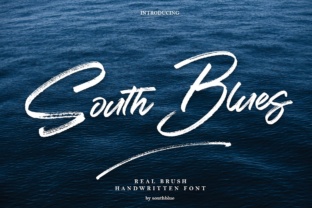 South Blue Typeface Review: Stylish Script for Editorial Design