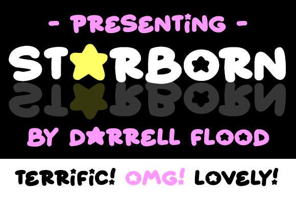 Starborn Typeface for Whimsical Craft Branding
