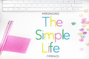 The Simple Life Typeface for Clean Brand Identity