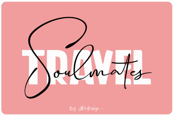 Travel Soulmates Duo Typeface for Elegant Craft Projects